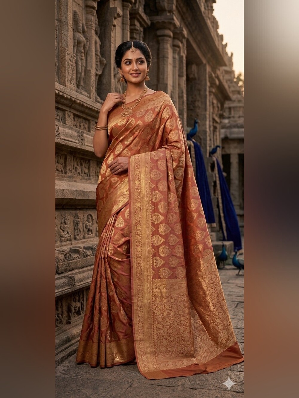 Women Pure Silk Benarasi Saree Handloom Wedding Festive Royal Mint Condition